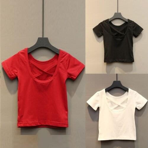 3-7Y Girls Casual Children Summer Clothing Kids Baby Boy Short Sleeve Tops Solid Color T-shirt Tees Outfit Toddler Girl Top