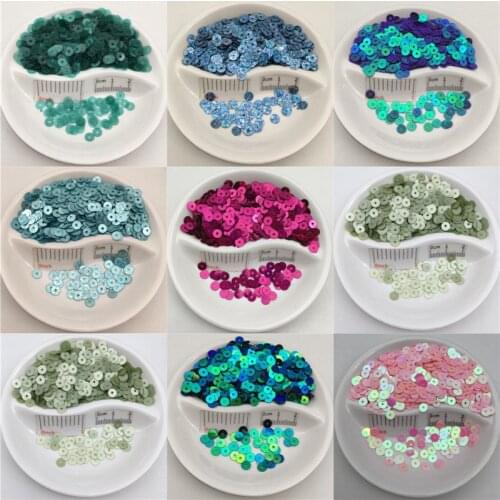 20g 5mm Flat round PVC loose sequins Paillette sewing craft for wedding decoration garment dress shoe caps DIY accessories