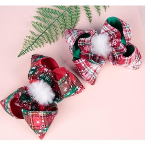 Wecute Baby Girls Headband Christmas Hairpin With Big Bow Kids Christmas Dress up Kawai Fashion Headwear