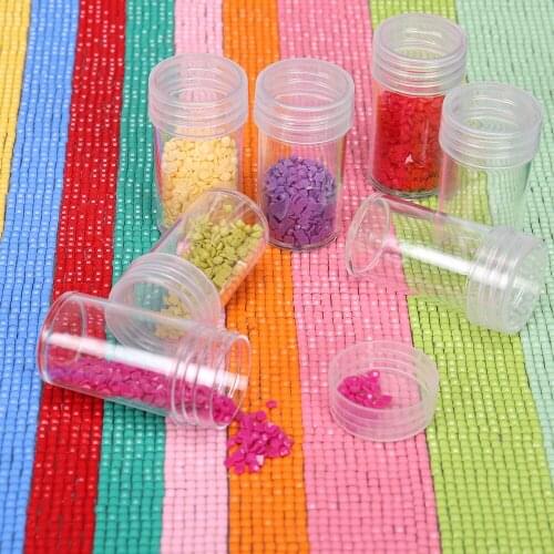 30/120/1000 Bottles Transparent Container Case Diamond Painting Accessories Diamond Embroidery Beads Storage Box Organizer Tools