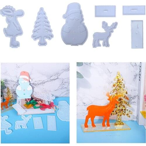 Christmas Ornaments Silicone Mold Halloween Jewelry Wholesale Set Cake Decoration Accessories Resin Epoxy Kit and Molds