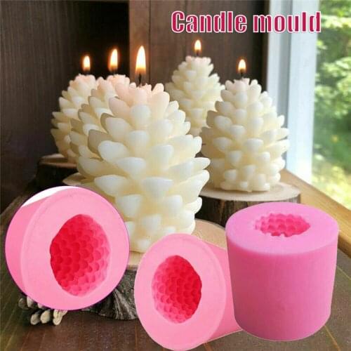 Christmas Pine Cone Silicone Stencils Multipurpose Aromatherapy Candle Soap Template DIY Crafts Making Stencil Candle Cake Molds