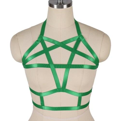 Sexy Body Harness Cage Cupless Bra Harajuku Costumes Cosplay Erotic Lingerie Bondage Garter Bdsm Womens Lingerie Strap Belt