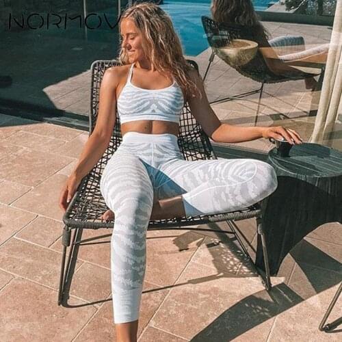 NORMOV Fitness Gym Sets Workout Clothes for Women Breathable Fitness Suits Running Push Up Workout Set Jogging Femme Tracksuit