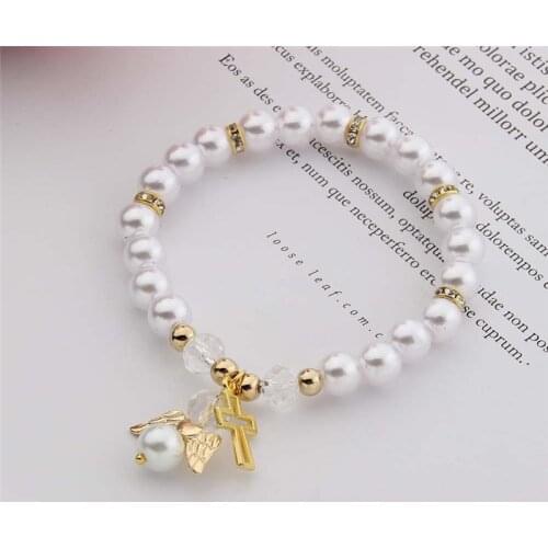 Wedding Gifts for Guests Baby Shower Christening Favors Bracelet Angel Girl Boy Baptism Gift Giveaway Souvenirs Party Favors