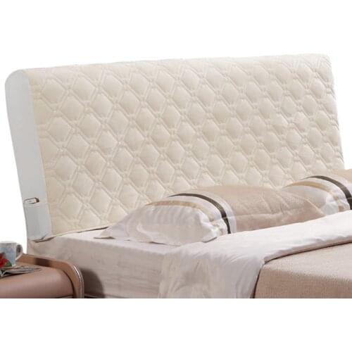 Thicken Bed Headboard Cover Soft Velvet Quilted Bed Head Cover Comfortable Headboard Covers Back Protection Colchas Para Cama