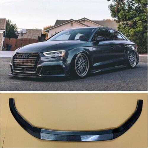 High Quality Carbon Fiber Bumper Front Lip Spoiler Protector Cover For Audi A3/S3 2015 2016 2017 2018 2019 2020