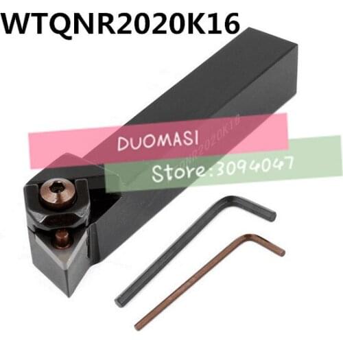 WTQNR2020K16 20*20mm Metal Lathe Cutting Tools Lathe Machine CNC Turning Tools External Turning Tool Holder W-Type WTQNR /L