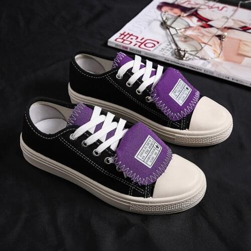 Female Fashion Sneakers Harajuku Style Wild Trend Street Mixed Colors Lace Up Shooting Feminino Women Casual Shoes U12-62