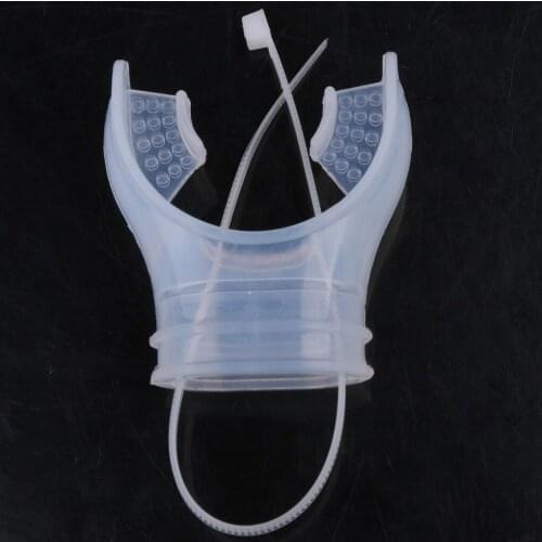 1 Pcs Soft Non-toxic Silicone Scuba Diving Mouthpiece Tube High Quality Snorkel Bite Regulator Underwater Transparent Black
