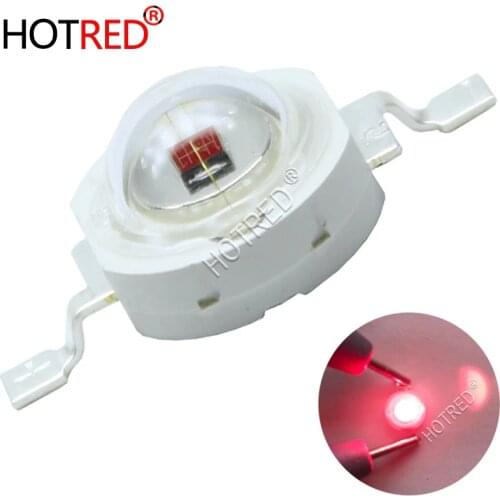 10PCS 50PCS 100PCS 730nm 740NM 3W High Power LED Lamp IR Far Red LED Far Infrared 3W 720NM Diode Emitter Light For Project DIY