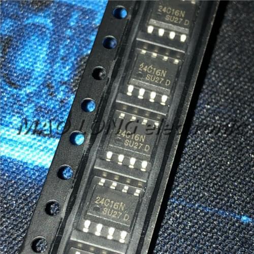 10PCS/LOT AT24C16 SOP 24C16N SOP8 AT24C16N-10SU-2.7 SOP-8 new and original IC In Stock