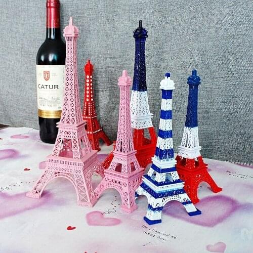 18cm Metal France Eiffel Tower Model Learning Promotion Students Gift Distinguished Career Adornment Mold Crafts Home Ornaments