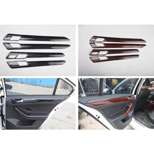 4pcs/lot Car stickers ABS carbon fiber grain Interior door shake handshandle cover for Volkswagen vw 2015-2018 Jetta 6 MK6