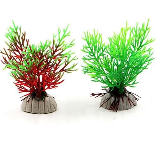 Aquarium Plant Fish Tank Decoration Artificial Green Seaweed Vivid Water Plants Fish Tank Plant Decorations for Aquarium