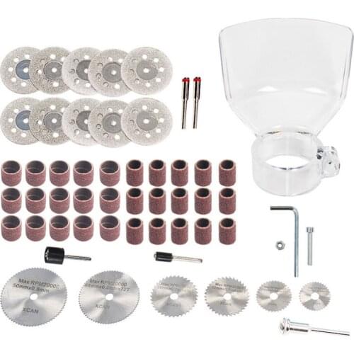 52pc Diamond Cutting Discs Sanding Grinding Wheel Circular Saw Blade Woodworking Metal Dremel Mini Drill Rotary Tool Accessories