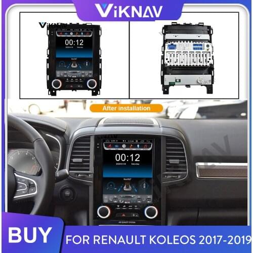 Car Radio for Renault Koleos 2017 2018 2019 Android Auto Stereo Multimedia Player Head Unit Vertical Screen Tape Recorder