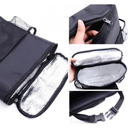 Car Styling Seat Back Folding Portable Storage Bag Multi-Use Car Organizers Black Car Portable Storage Bags Car Organizer