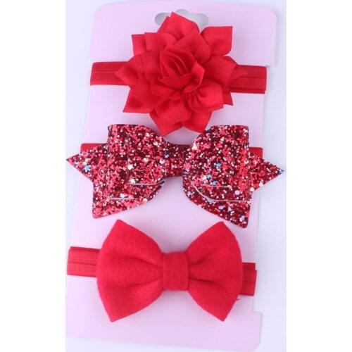 Baby Girls Headband Newborn Elastic Hairband Hair Accessories Infant Kid Princess Headband Sequin Bowknot Flower