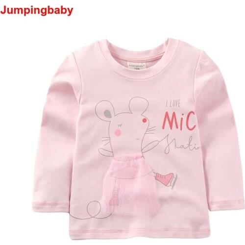 Jumpingbaby 2020 Girls T shirt T-shirt Kids Clothes Tshirt Camiseta Camisetas Todder Tshirts Baby Roupas Menina Autumn Fall Tops