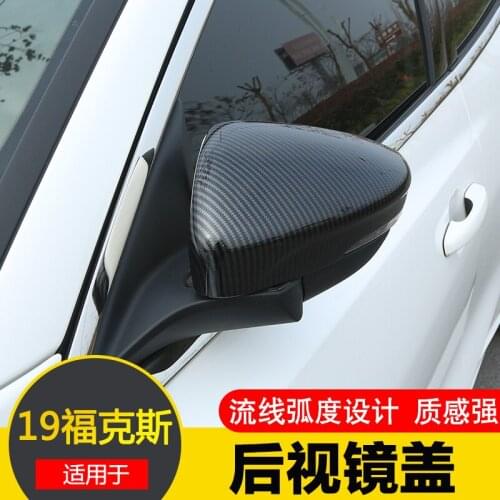 FOR Ford Focus 2019 High-quality ABS Chrome Rearview Lens Cap Decoration Cover Car-styling