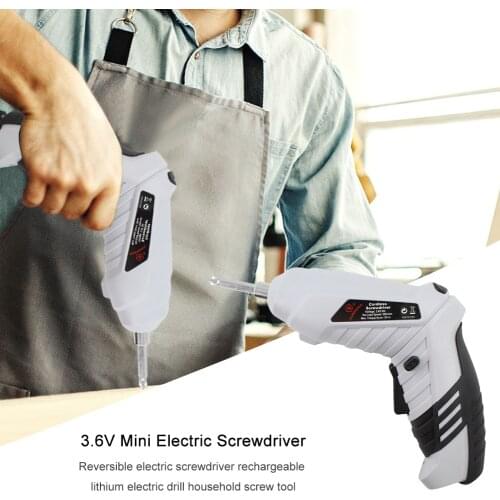 Cordless Mini Electrical Screwdriver 3.6V Rechargeable Two-Way Hand Drill