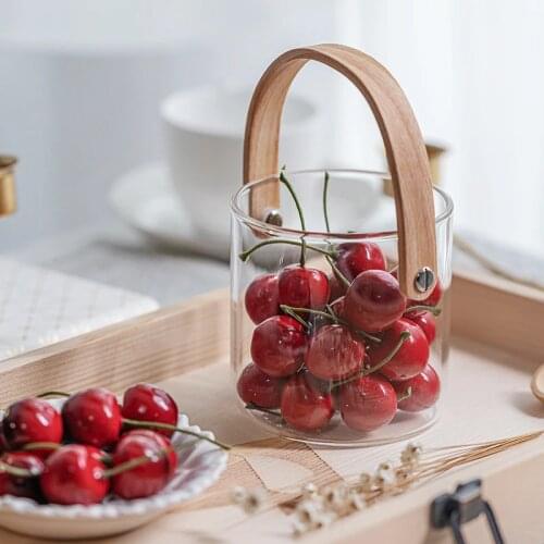 Simulation fruit model fake cherry cherries gourmet photography photo props window decoration scene layout ornaments