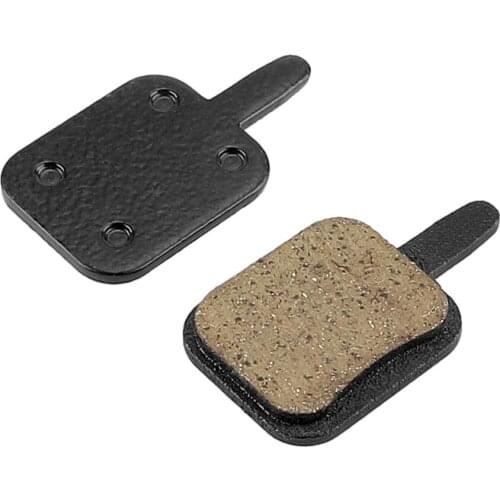 1 Pair Rectangular Long-handled Resin Semi-metallic Lamella Disc Brake Pads Kit for Bicycle Motorcycle Scooter Parts Accessories