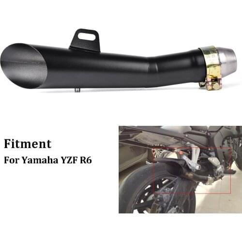 LJBKOALL 38~51MM Universal Motorcycle Muffler Exhaust Escape Stainless steel For Yamaha YZF R6 ER6N MT03 FZ1