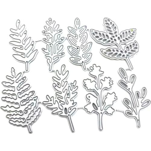 Tree Leaves Metal Cutting Dies Stencil DIY Scrapbooking Album Paper Card Template Mold Embossing Craft