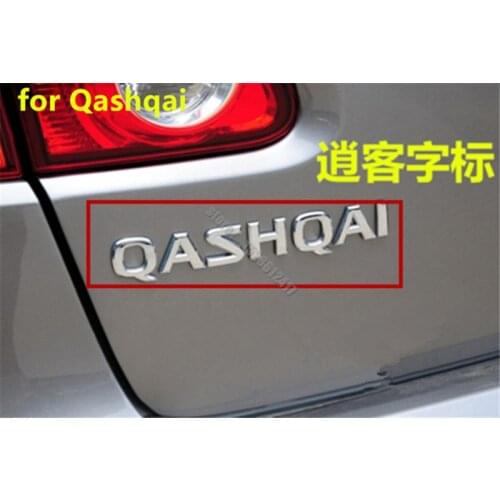 Car accessories ABS Car tailgate trunk luggage sign labeling 3D English letter logo car logo for Nissan Qashqai Car styling