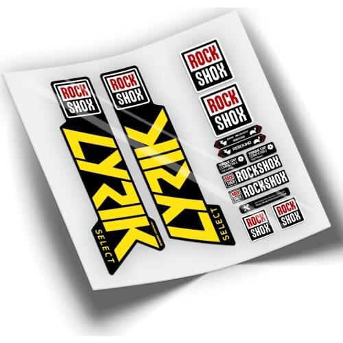 STICKERS FORK BICYCLE ROCKSHOX LYRIK SELECT 2021 WP370
