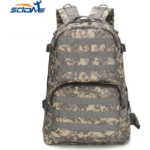 Scion 45L Nylon Military 3D Tactical Backpack Hunting Camouflage Molle Outdoor Sports Mountaineering Bag Waterproof Traveling