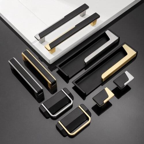 New Zinc Alloy Solid Cabinet Handles Pull Wardrobe Drawer Knobs Installation Furniture Handles And Pulls Furniture Hardware