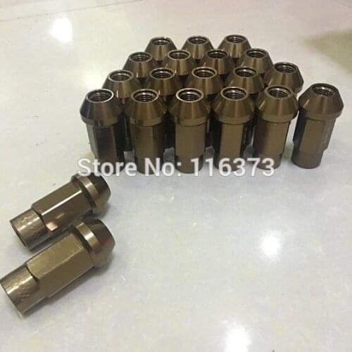 Light Weight 7075 Aluminum M12x1.5 Wheel rim lug nut For 2001-2009 Kia Rio extended length open end