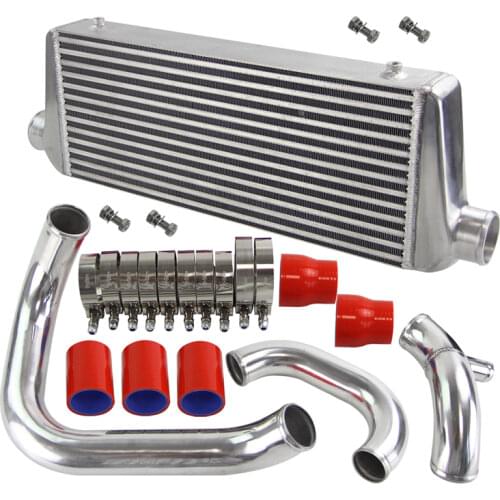 FMIC Upgrade Bolt On Front Mount Intercooler Kit For Audi A4 1.8T B5 98-01 Black / Blue / Red
