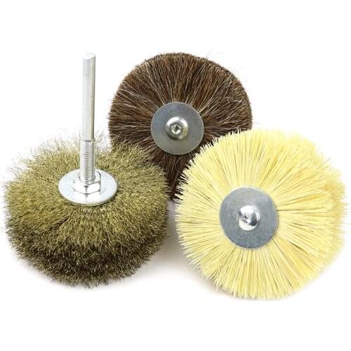 80*6mm Grinding Wheel Steel Wire/Horse Hair/Sisal Wire Wheel Grinder Disc Metal Rust Wood Polishing Wheels Abrasive Tools