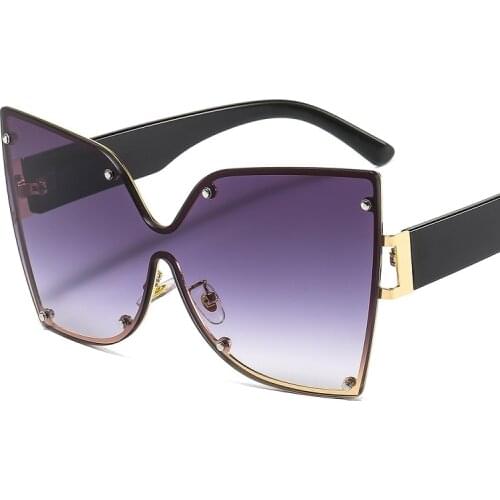 2021 New Cat Eye Sunglasses Women Men Butterfly Style Brand Designer Leopard Gradients Lens Metal Decorate Quality Sun Glasses