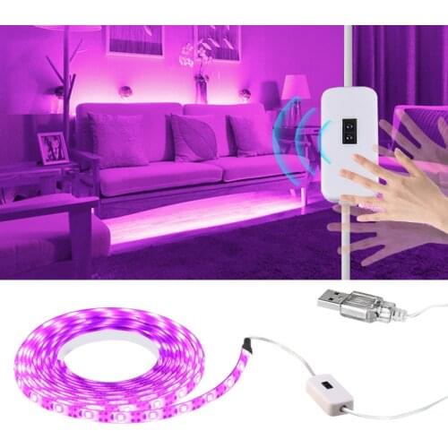 USB LED Night Light String With Three control methods 50CM 1M 2M 3M 2835 LED Strip Light Lamp For TV/ PC/ Laptop Sofa Furniture