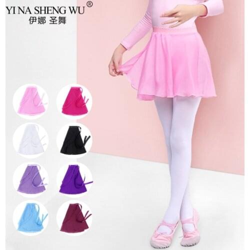 1pc Ballet Dance Skirt Professional Dance Chiffon Lace Skirt For Children Adult Flexible Ballet Dancing Practice Skirt 3 Styles