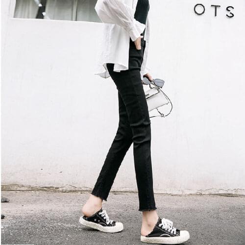 Buckle Belt High Waist Jeans Boyfriends Plus Size Woman Denim Pencil Pants Pockets Mom Jeans Femme Preppy Nouveau Jeansy Damskie