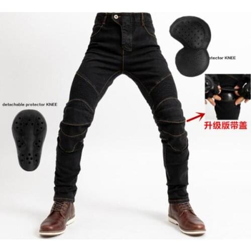Hot Sale Motorcycle Leisure Pants With Protective Motorcycle Mens Cross-country Outdoor Riding Jeans Equipment Knee Pads