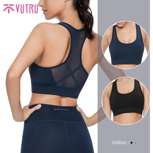 VUTRU Push Up Sports Bra XL For Women Cross Straps Wireless Padded Comfy Gym Bra Yoga Underwear Active Wear Workout Fitness Top
