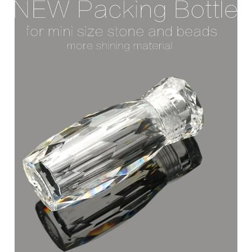 1 Bottle Empty for Crystal Holographic Gravel Colorful Micro Strass Nail Art Glass Caviar Beads For Nail 3D Decorations storage