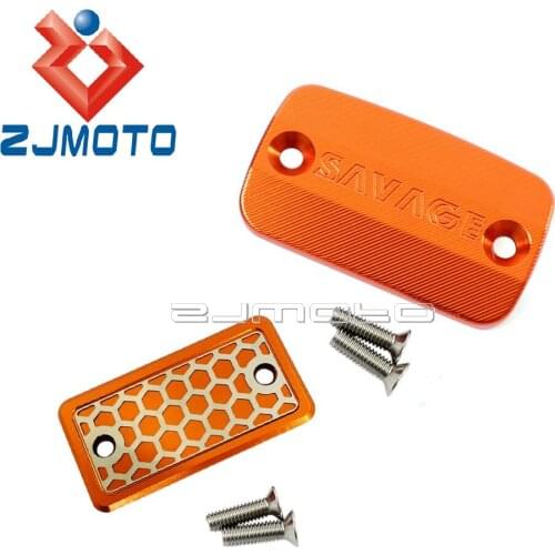 1 Set Motorcycle Master Cylinder Brake Clutch Fluid Reservoir Cover Cap Guard For 690 SMC 2008 2009 2010 2011 2012