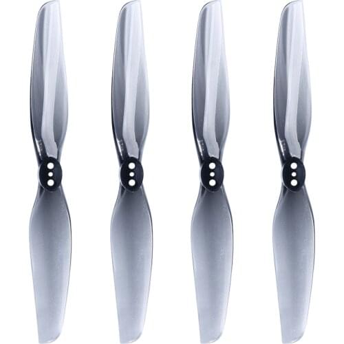 HQPROP T4X2.5 Grey 4025 2-Blade PC Propeller for RC FPV Racing Freestyle 4inch Toothpick Micro Long Range LR4 Drones Explorer