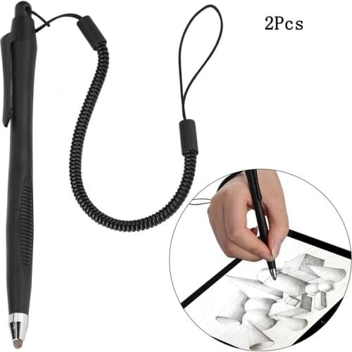 2Pcs/Set Universal Touch Screen Stylus Pens Portable Writing Drawing Capacitive Pen for Phone Tablet PC