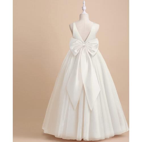 2019 Flower Girls Dress Teenager Princess Wedding Party for Summer Children Clothing Kids Dresses for Girls 10 11 12 13 14 Years