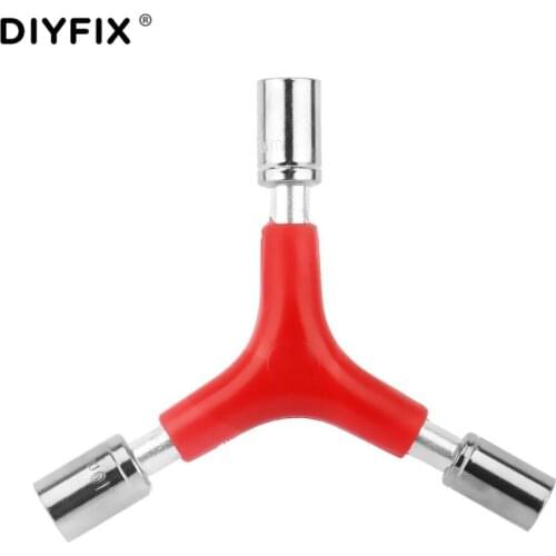 DIYFIX 3 Way Hexagon Wrench Spanner Socket Bicycle Repair Tools Key Triangle Cycling Mountain Bike MTB Repair Tool Accessories