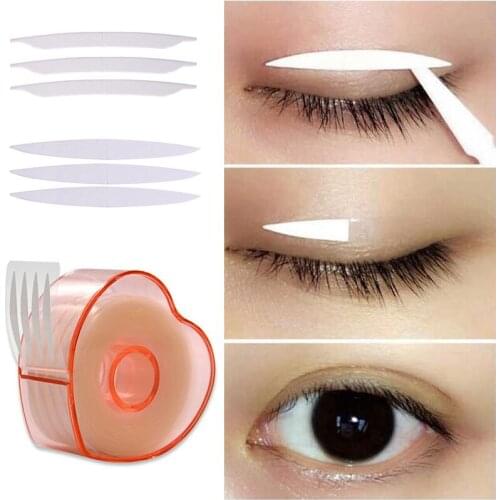 400Pcs/box Big Eyelid Tape Sticker Double Fold Self Adhesive Eyelid Tape Stickers S/L Makeup Clear Beige Invisible Tool